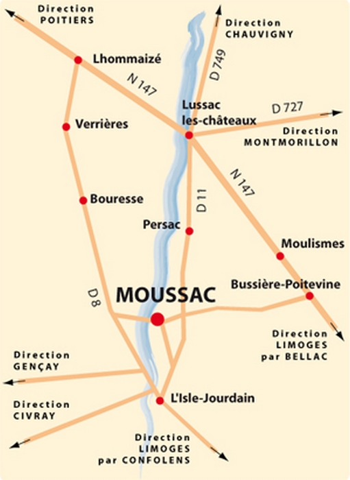 comment venir moussac