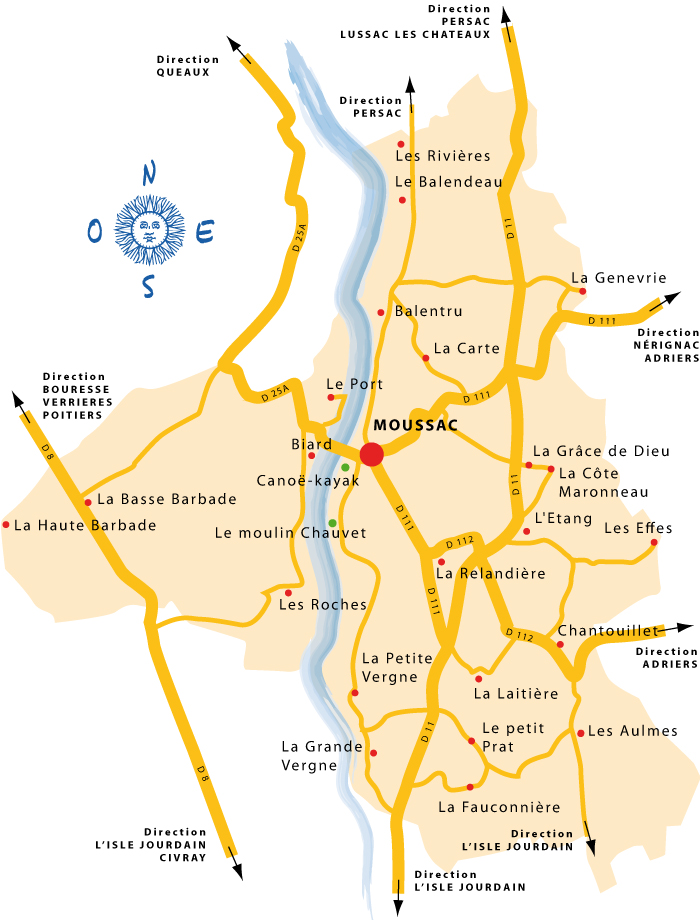 plans de la commune et du bourg